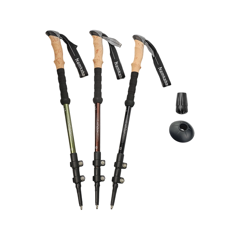 Einziehbare Wanderstöcke mit Außenverriegelung, Trekkingstöcke, Wanderstöcke aus Aluminiumlegierung