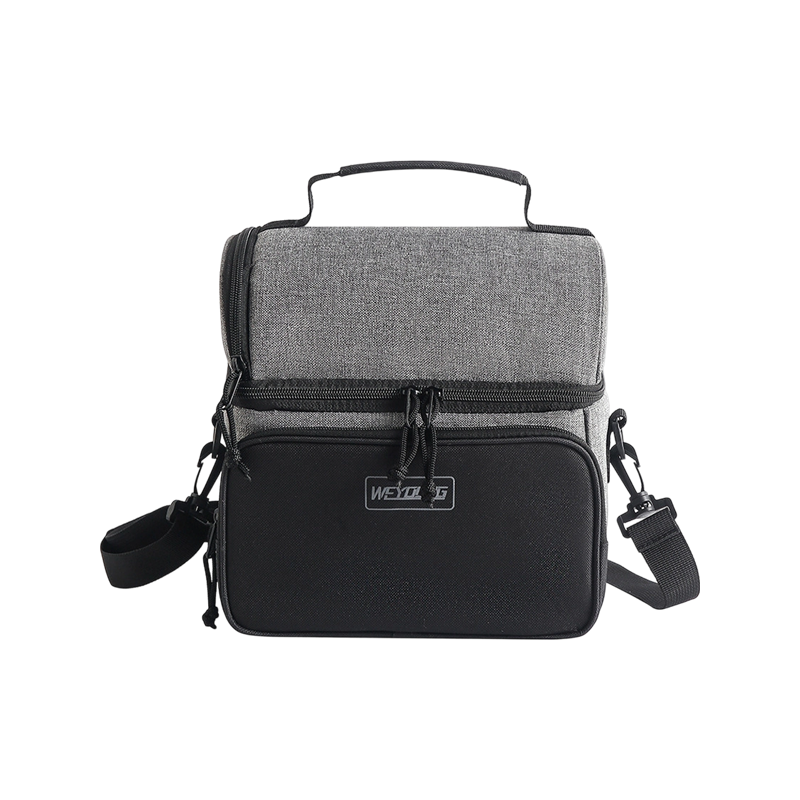 Doppellagige Lunchtasche mit großem Fassungsvermögen, isolierte Tasche aus Oxford-Stoff, Picknicktasche, Handeisbeutel